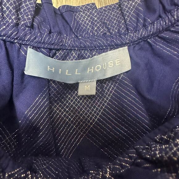 Hill House The Katherine Nap Dress in Navy Blue Glitter Check - Picture 4 of 5